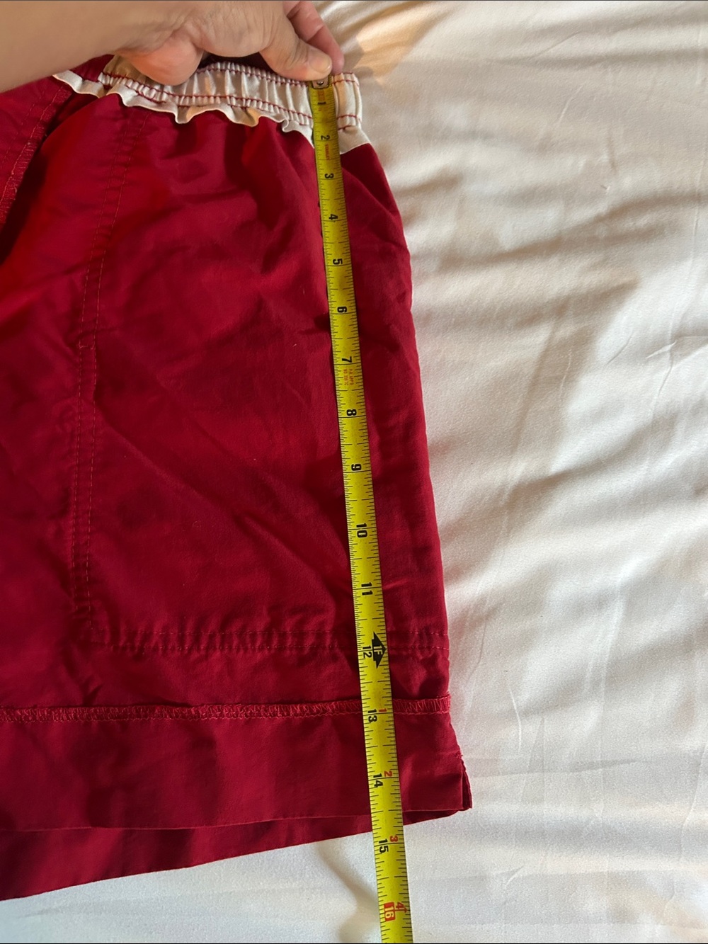 AFTCO Red Men's Cargo Shorts with Buttoned Pockets - Picture 8 of 10